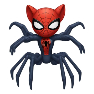 A cat spider-man sticker