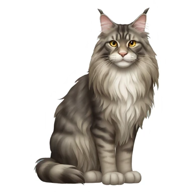 Maine Coon Cat Full Body sticker