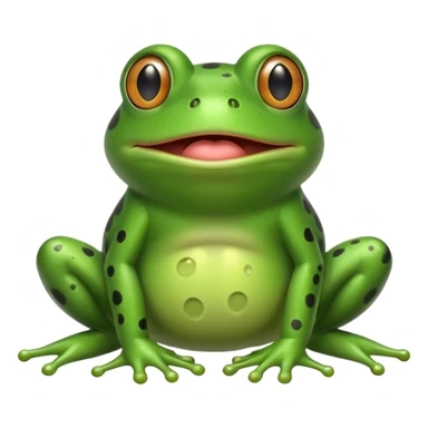 Frog farting sticker