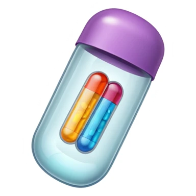 a medicine capsule sticker