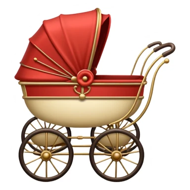 vintage baby carriage sticker
