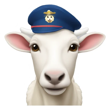 Marine le Pen avec une chevre sticker