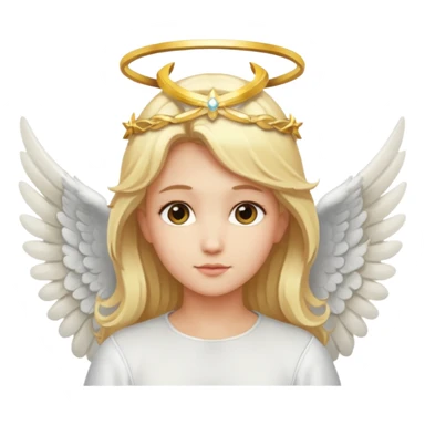 angel with wings and halo sticker
