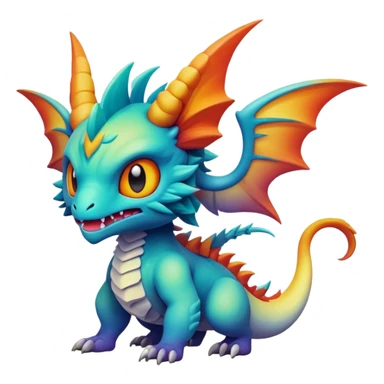  legendary complex detailed gradients aesthetic-Fakémon-creature-scenery sticker