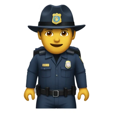 Polícia de farda  sticker