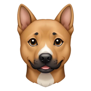 Pit bull/german shepherd mixed dog  sticker