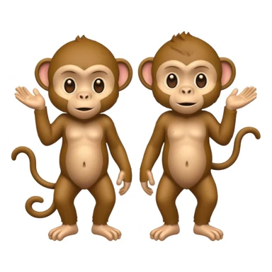 artist monkey full body sticker