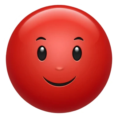 bolinha sólida vermelha para marcar início de frase sticker