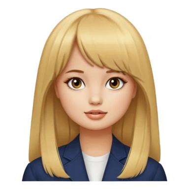 Debby Ryan (golden blonde hair with straight bangs) sticker