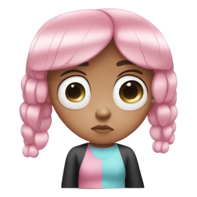 Powerpuff girl bubbles sad sticker