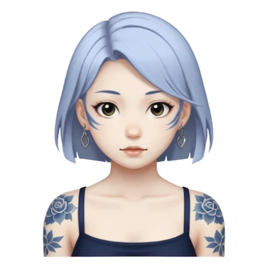 Sukuna megumi form white tatoos sticker