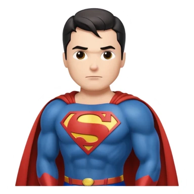 superman with cape sticker