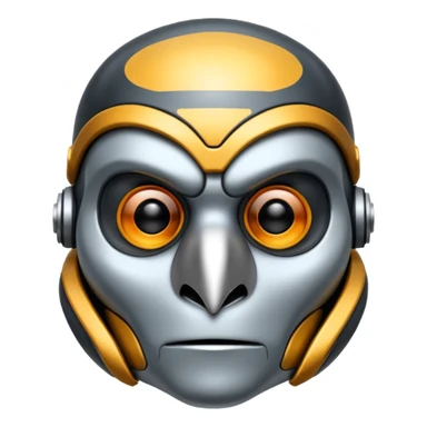 a linux penguen half face terminator sticker