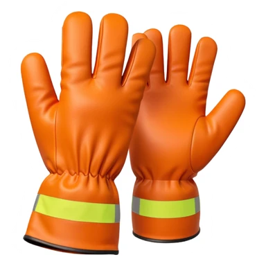 thick work gloves with reinforced palms, construction safety equipment, 3D emoji style sticker