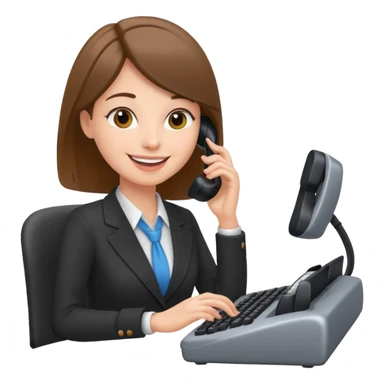 Administrative Assistant Typing And Answering Phones sticker