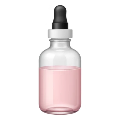 pale pink serum bottle with white top sticker