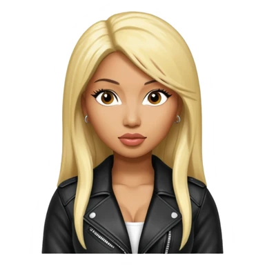 Nicki Minaj wear leather jacket sticker