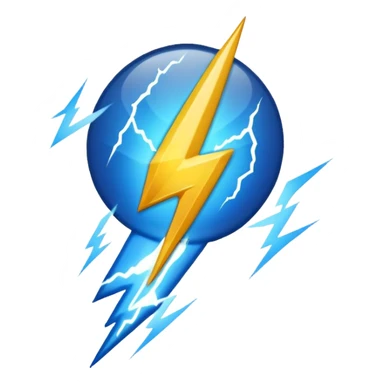 Can u generate a blue tick mark with lightning aura around it? make this as an emoliji sticker