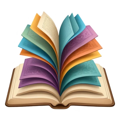 an open book with wallpaper samples. sticker