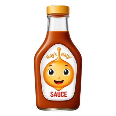 Sweet Baby Ray’s sauce brand bottle  sticker