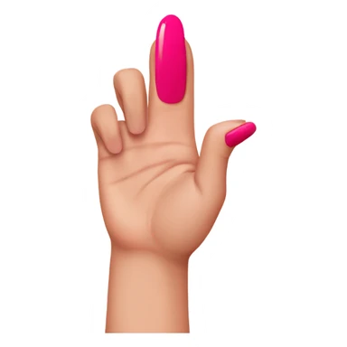 Fingers crossed with nail polish sticker