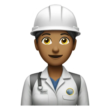 Occupational safety and health woman employee sticker