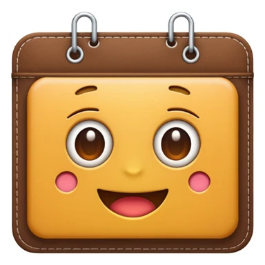 crie um emoji de uma agenda sticker