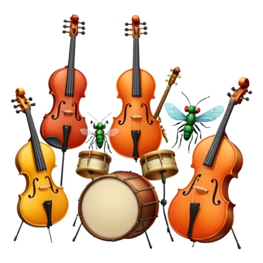 Musician Insects sticker