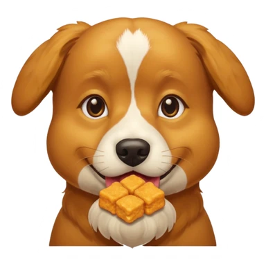 Chicken nuggets eating a dog  sticker