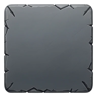 generate realistic detailed stone patform 2d top view dark color sticker