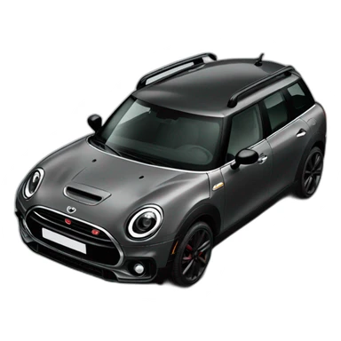 grey mini clubman black pack sticker