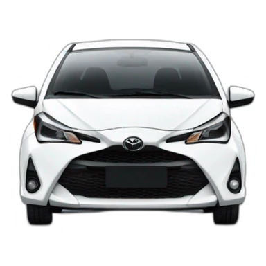 White Toyota GR Yaris 2020 sticker