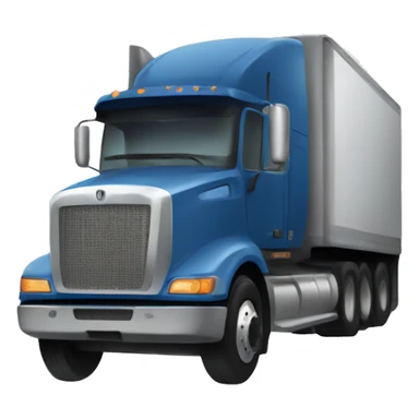 trucker driving a semi outside window sticker