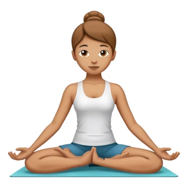 Asiendo yoga sticker