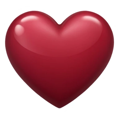 Maroon heart sticker