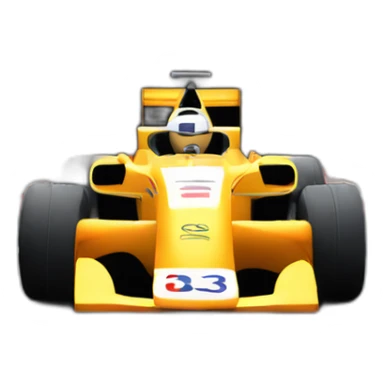 a formula 1 car driving in a tunnel sticker