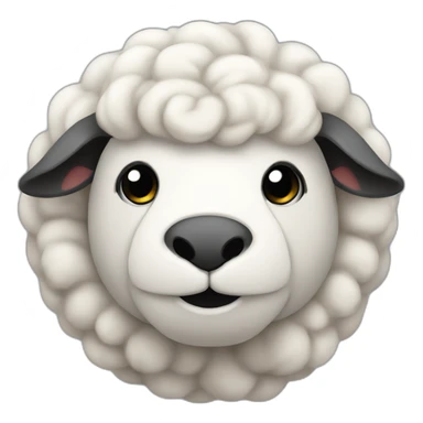 Cute sheep turbocharger sticker