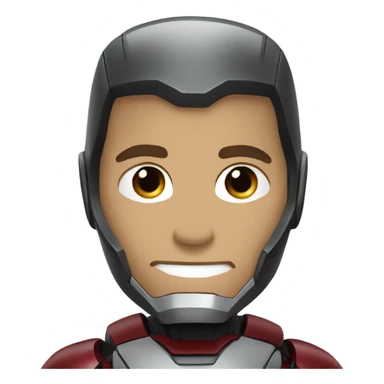 Ironman with a black and gray ironman suit sticker