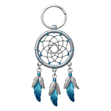 Realistic Mini metallic Dreamcatcher keychain  sticker