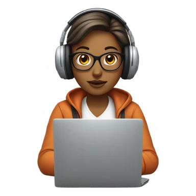 Computer science woman sticker
