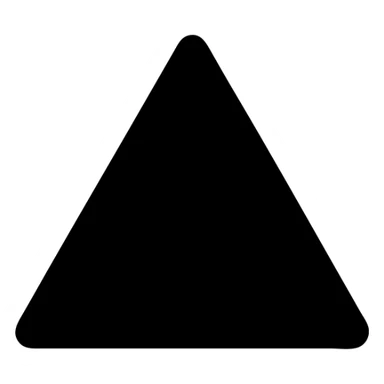 simple green triangle icon sticker