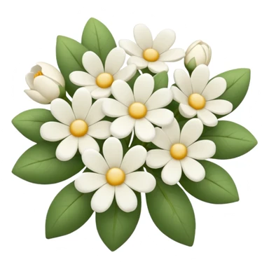 One White flowers  sticker