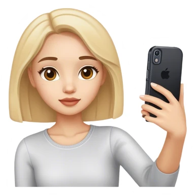 girl taking a selfie sticker