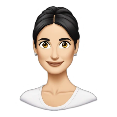 demi moore cartoon wearing tee sticker