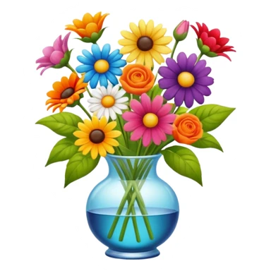 decoração de flores de verão sticker