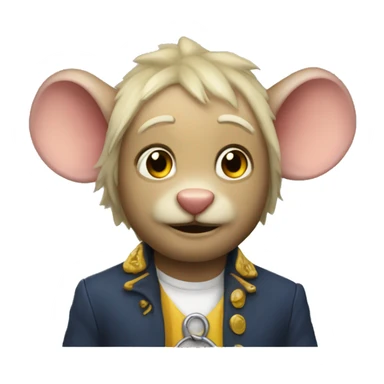 Ratona con aureola sticker