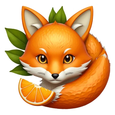 Kitsune fruit sticker