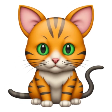 Katze mit  im maul sticker