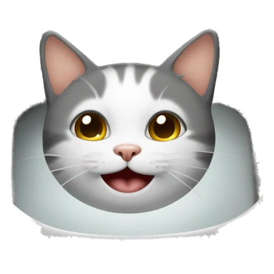 Happy cat in a sink sticker