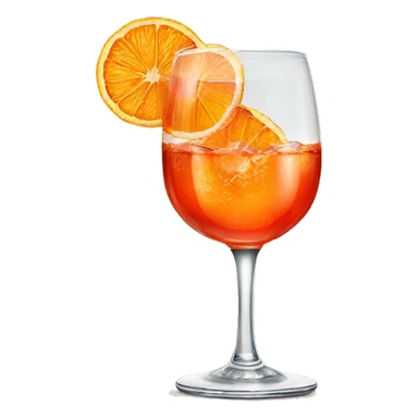 aperol spritz in tall glass sticker